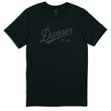 Danner Distressed Logo SS Tee Kleidung Damen Schwarz | DE4604SO